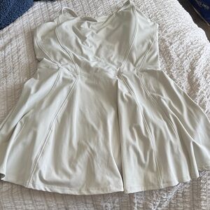 BuffBunny Cream Athletic Dress with Shorts